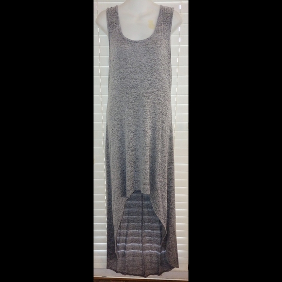 Chelsea & Violet Dresses & Skirts - Chelsea and violet grey high low maxi open back